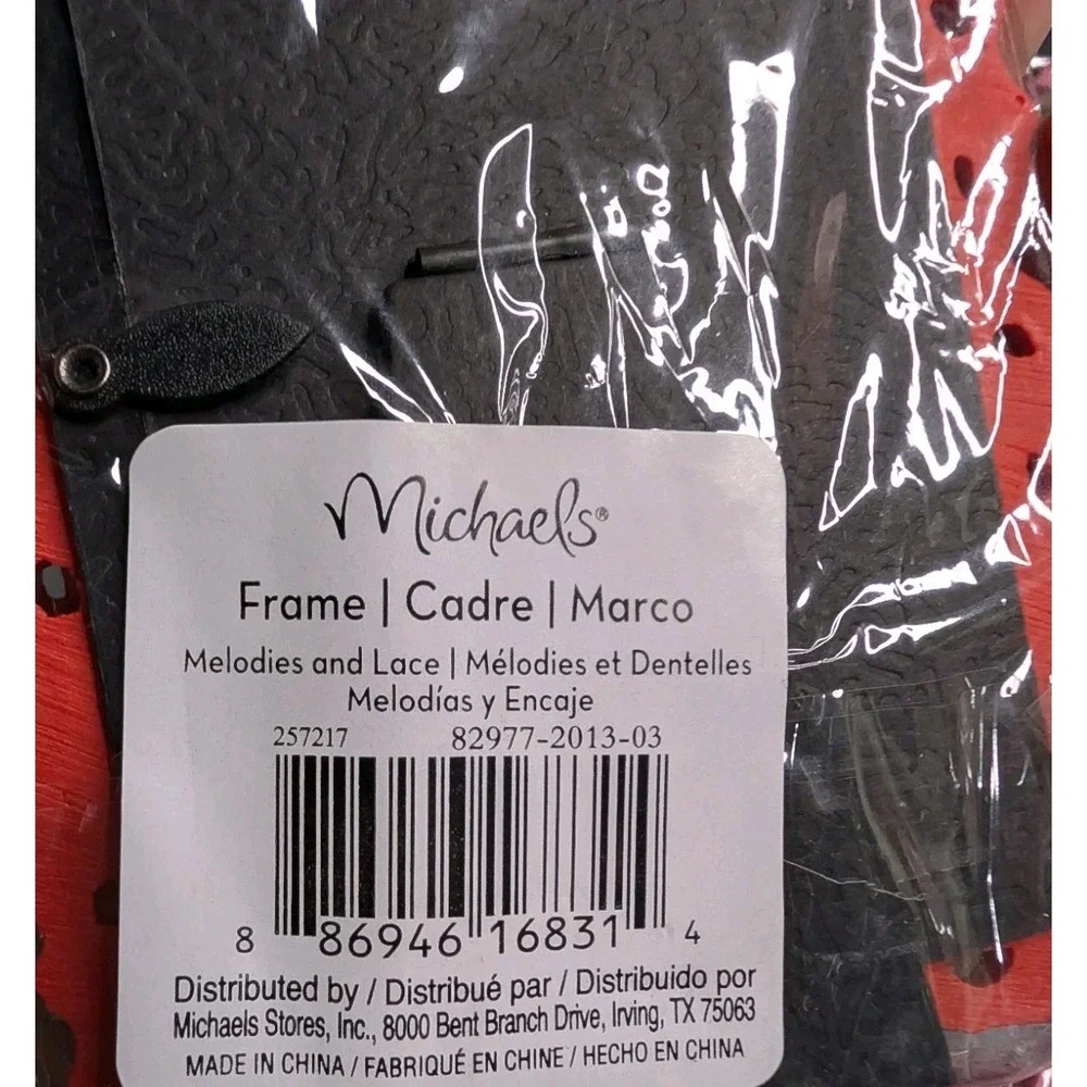 Michaels Ornate Baroque Red Rectangular Picture Frame - Small Tabletop 2.5x3.5